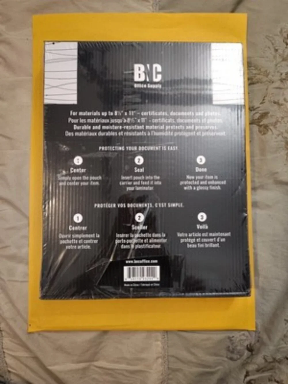 BNC Thermal Laminating Pouches, 9